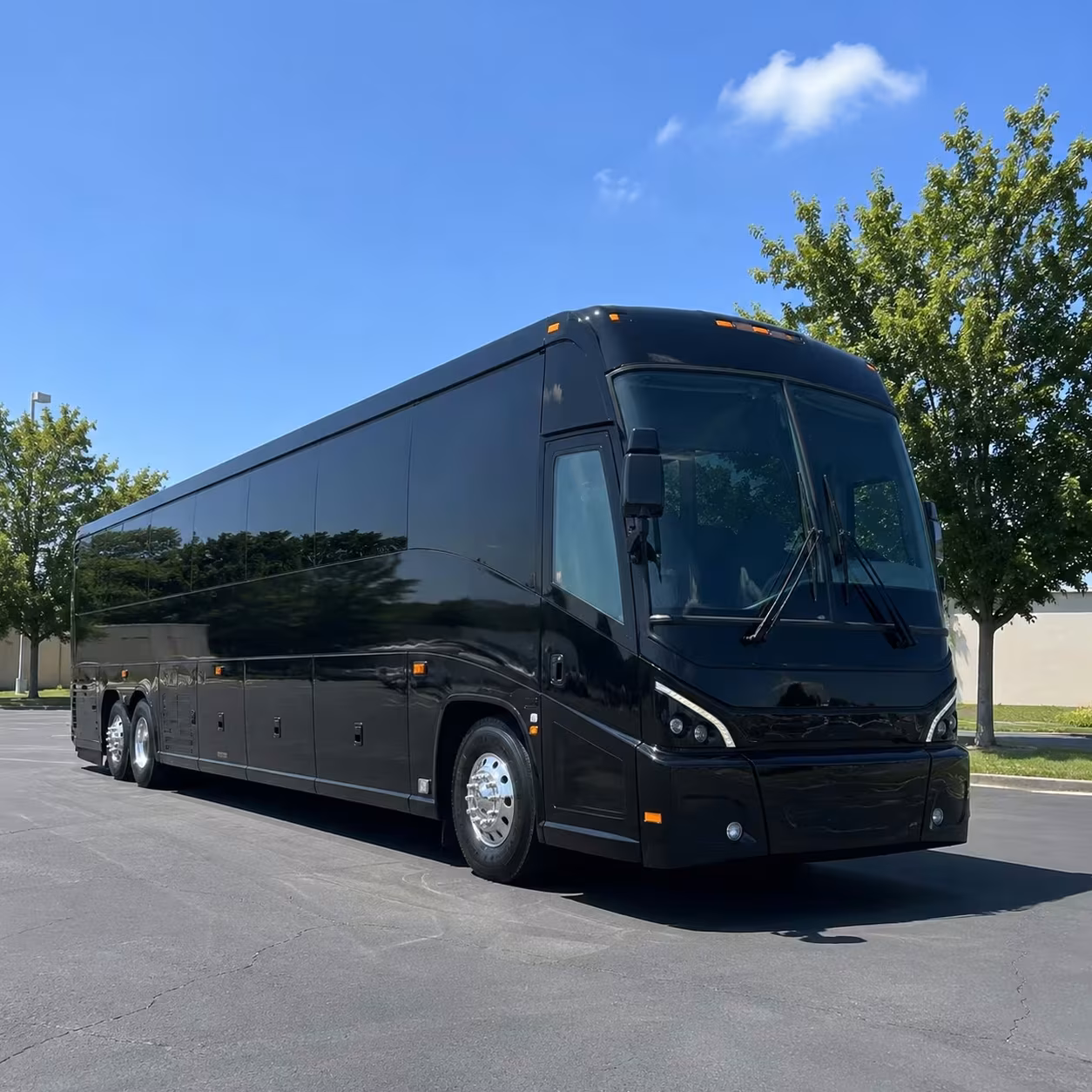 charter bus rentals for lake charles ceremony to reception transfers