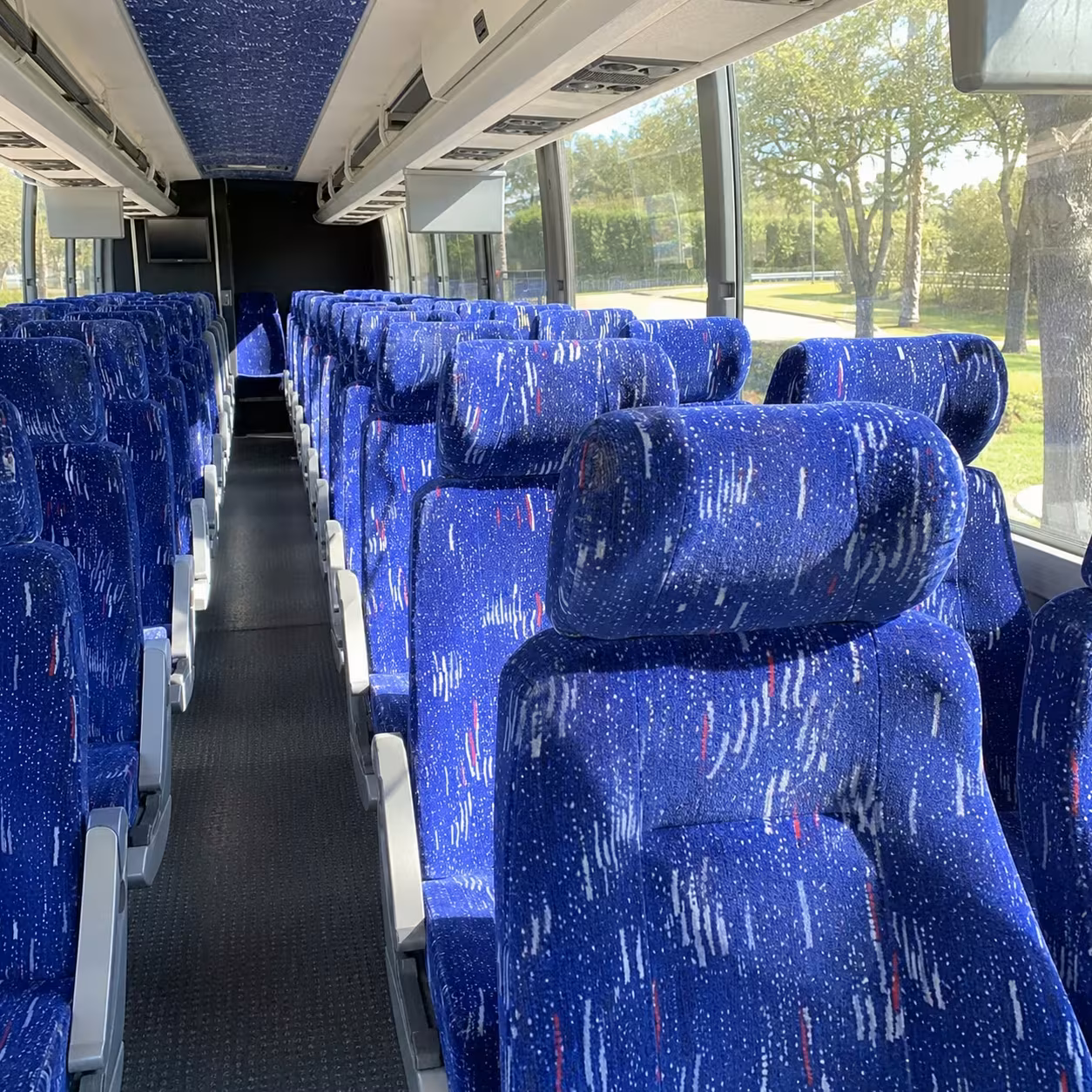 lake charles charter bus interior