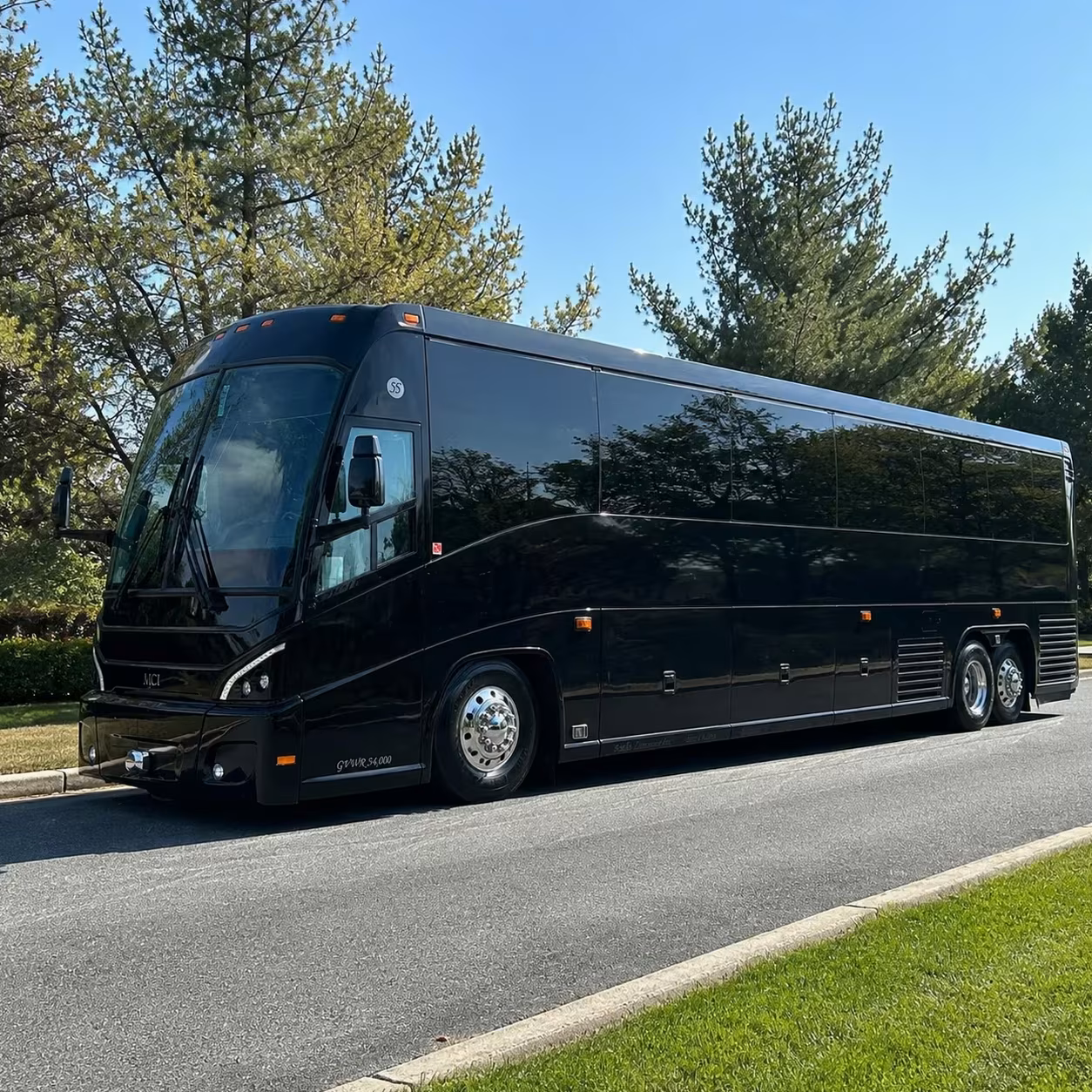 lake charles charter bus rental exterior