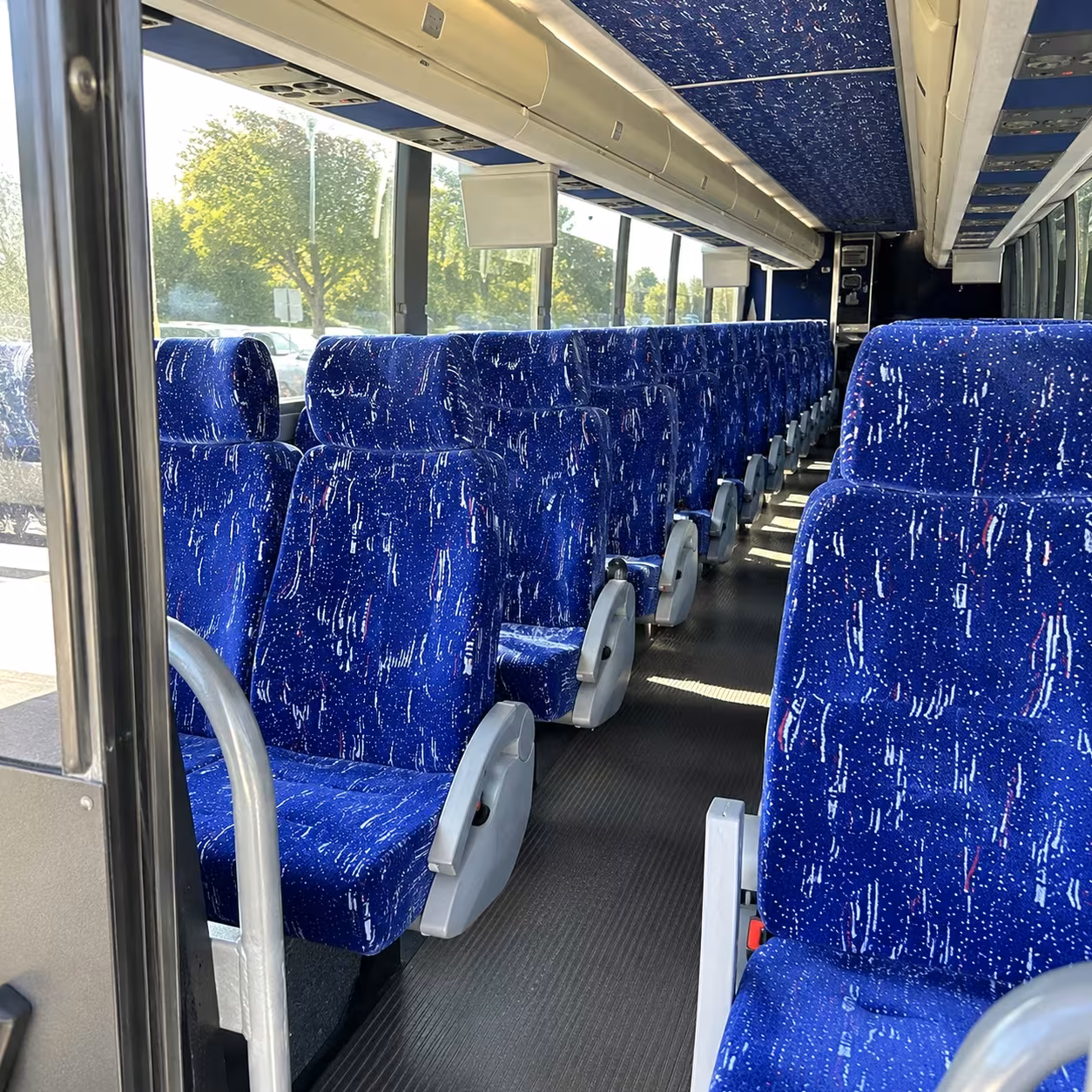 lake charles charter bus rental interior