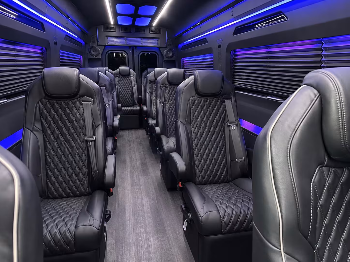 sprinter van with driver inside