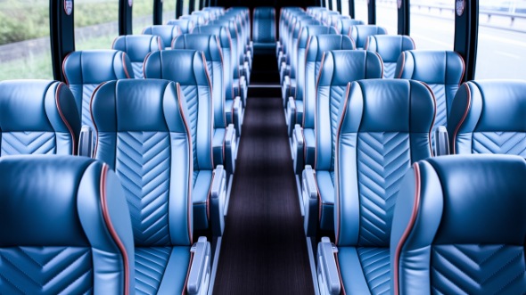 lake charles 54 passenger charter bus interior
