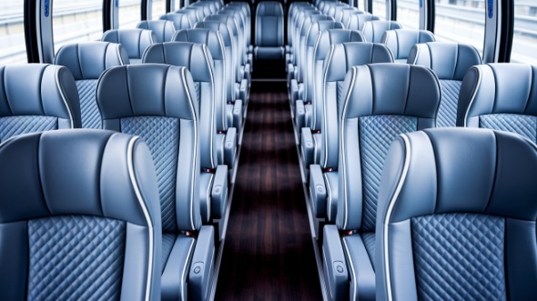 lake charles 55 passenger charter bus interior