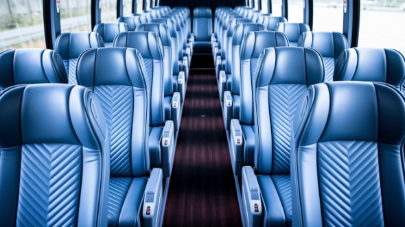 lake charles 56 passenger charter bus interior