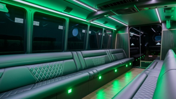 lake charles party bus rental interior
